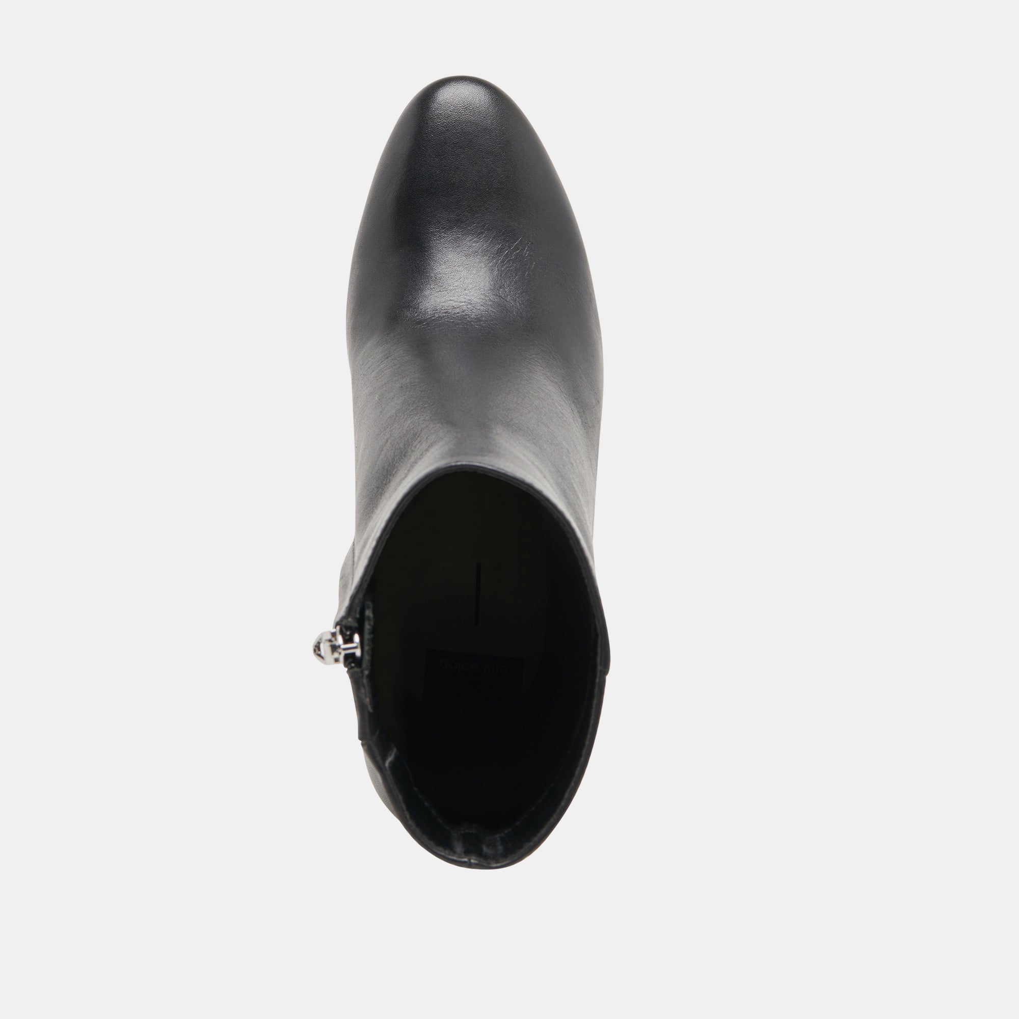 Suzy Wide Black Leather Booties / Dolce Vita