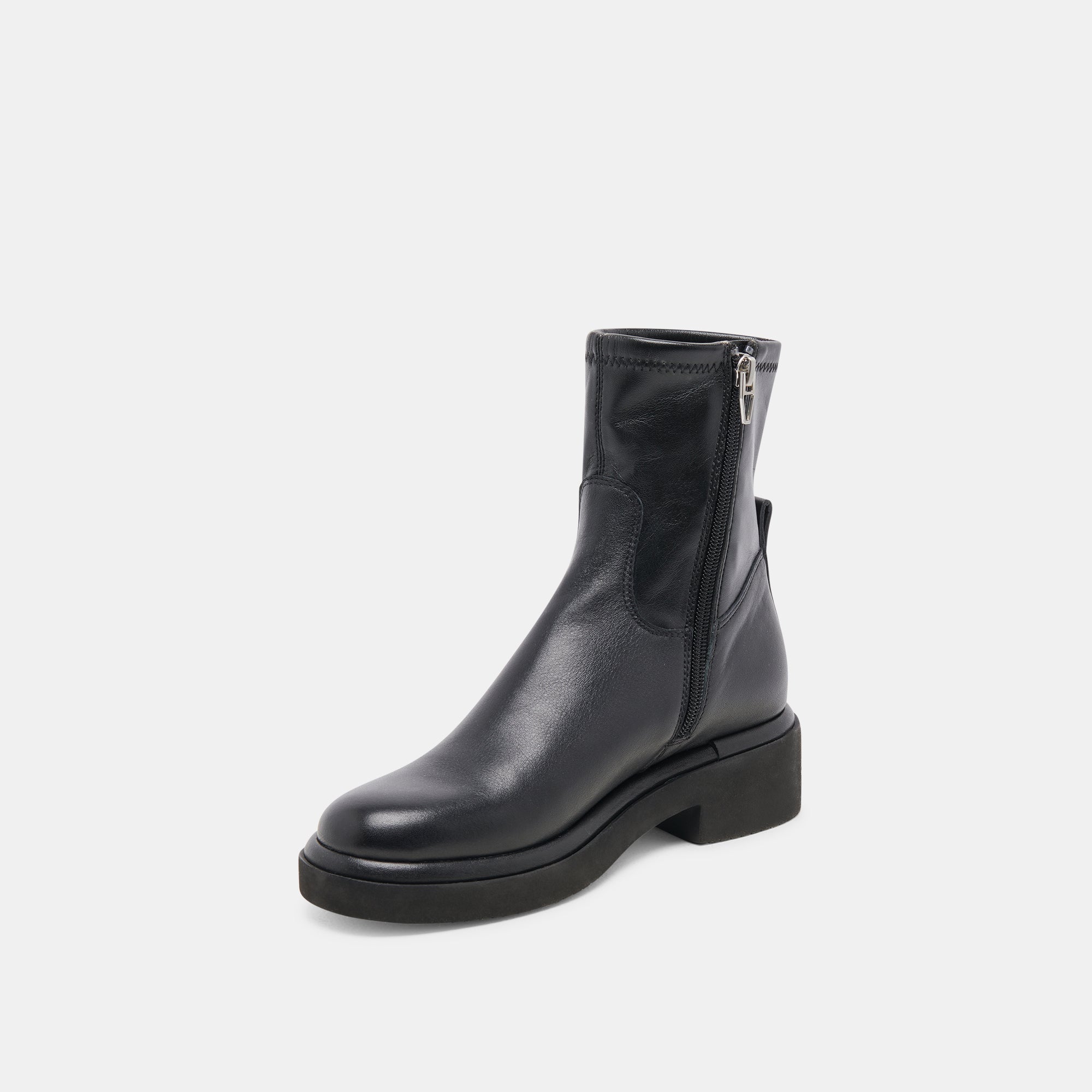 Simaya H2O Wide Black Leather Boots / Dolce Vita