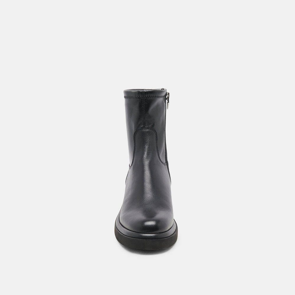 Simaya H2O Wide Black Leather Boots / Dolce Vita
