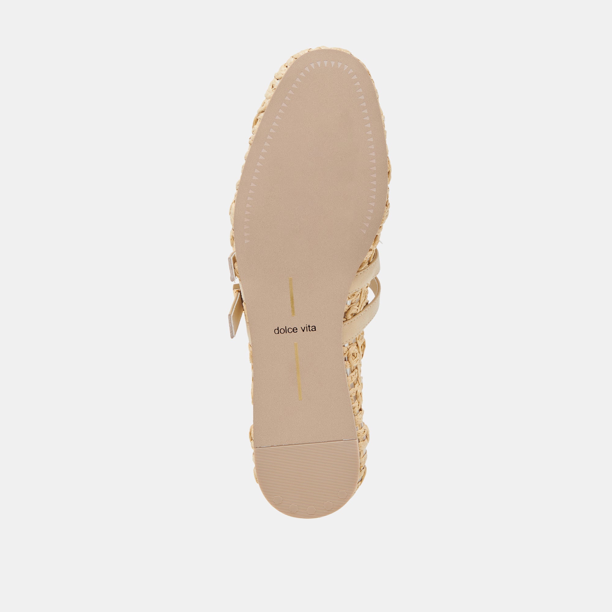 BAYLEE SUNFLOWER WIDE BALLET FLATS LT NATURAL MACRAME
 – Dolce Vita / Dolce Vita