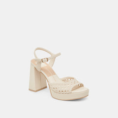 PEYTEN WIDE HEELS CREME WOVEN STELLA
 – Dolce Vita / Dolce Vita