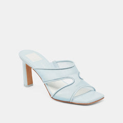 Gitel Wide Ice Blue Mesh Heels / Dolce Vita