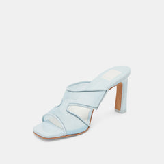 Gitel Wide Ice Blue Mesh Heels / Dolce Vita