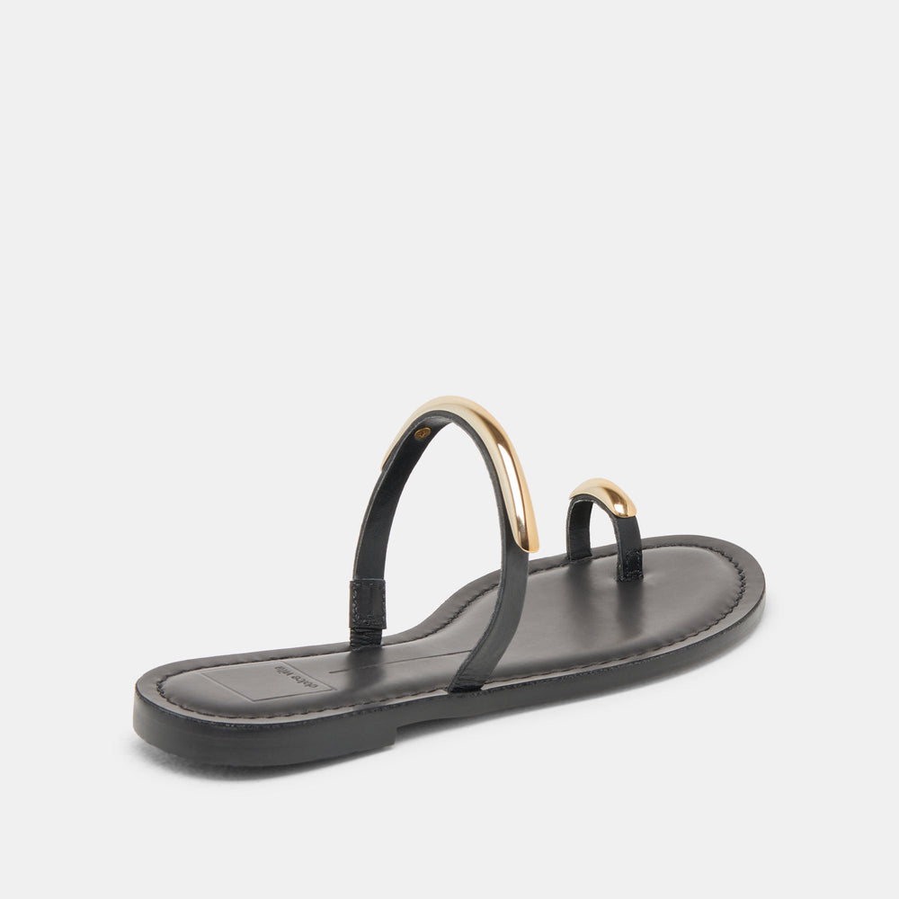 WINK WIDE SANDALS BLACK LEATHER
 – Dolce Vita / Dolce Vita
