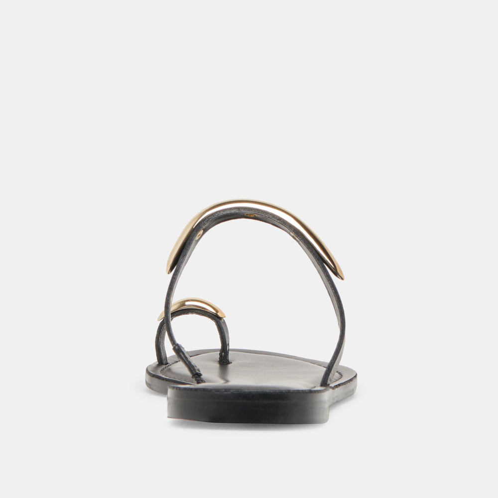 WINK WIDE SANDALS BLACK LEATHER
 – Dolce Vita / Dolce Vita
