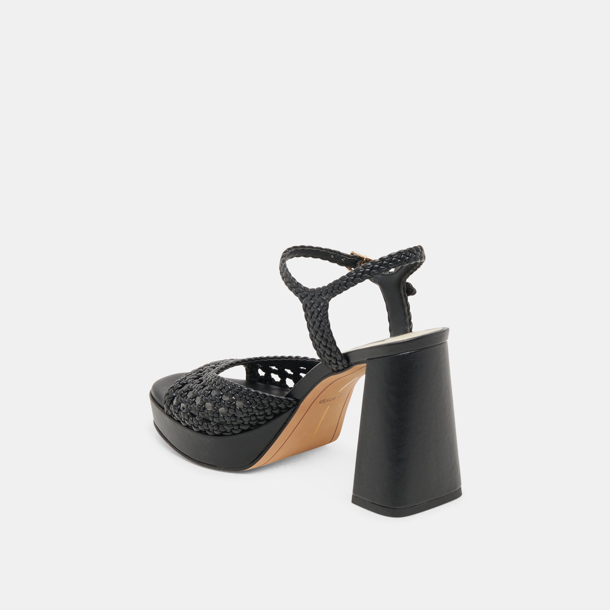 PEYTEN WIDE HEELS BLACK WOVEN STELLA
 – Dolce Vita / Dolce Vita