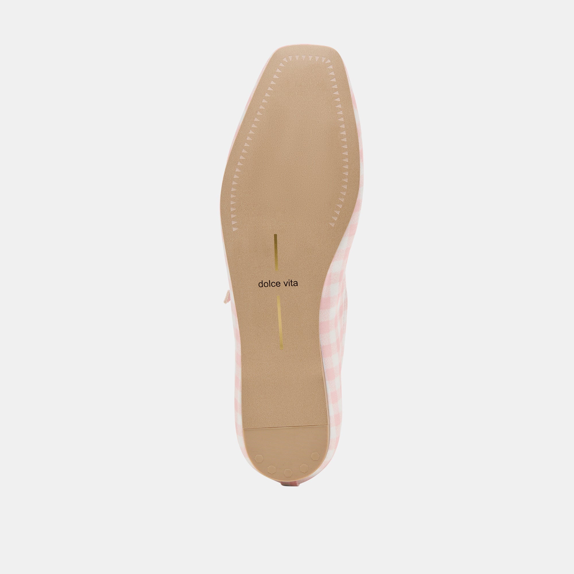 Reyes X Byrdie Golf Pink Plaid Gingham Wide Ballet Flats / Dolce Vita