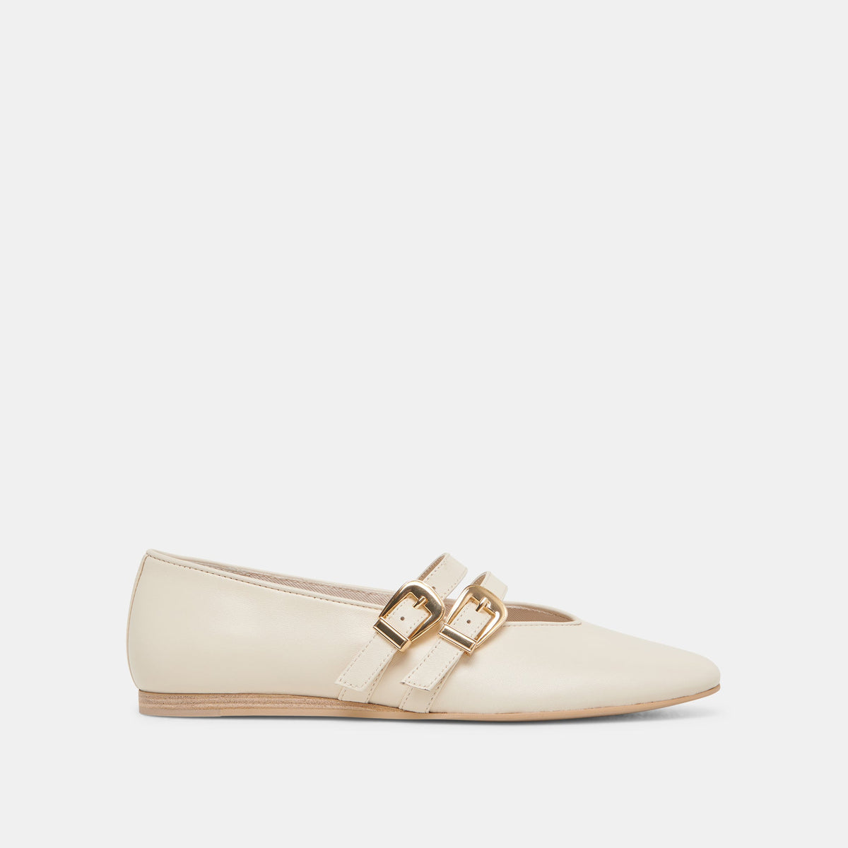 BAYLEE WIDE BALLET FLATS IVORY LEATHER
 – Dolce Vita / Dolce Vita