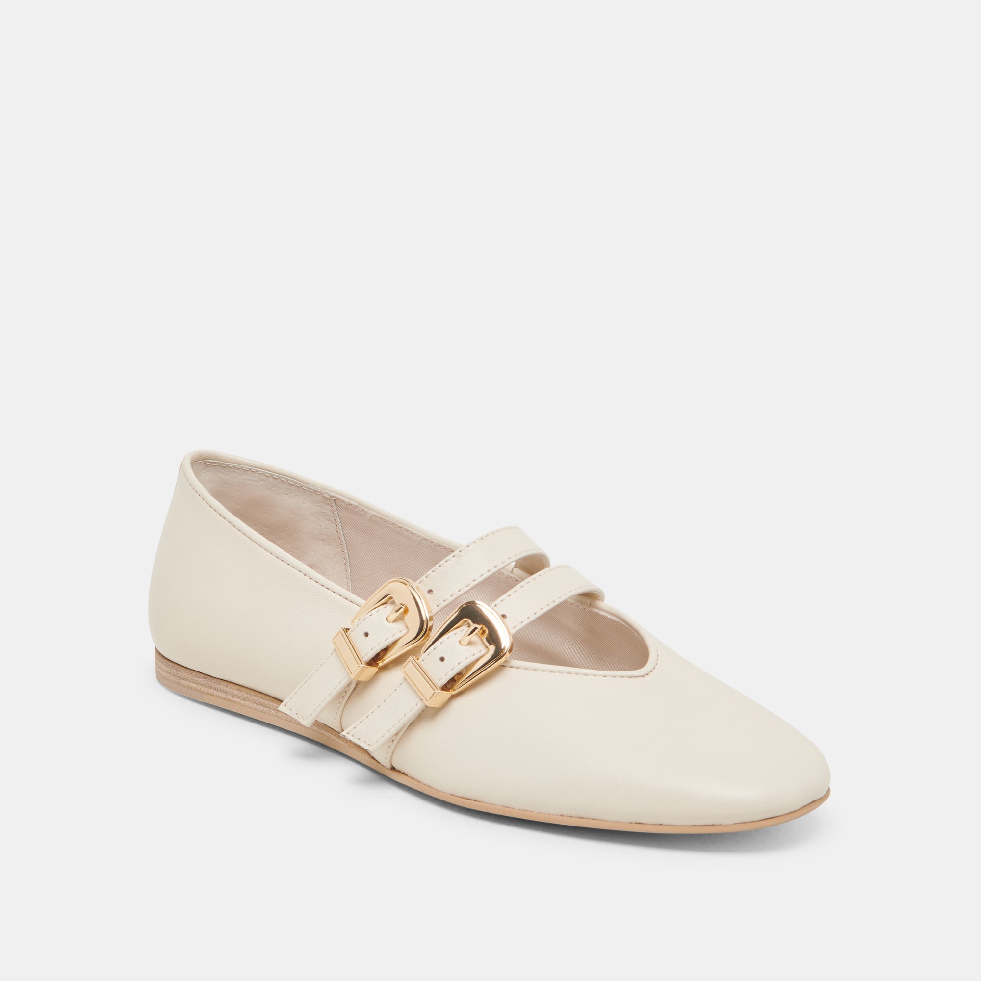BAYLEE WIDE BALLET FLATS IVORY LEATHER
 – Dolce Vita / Dolce Vita