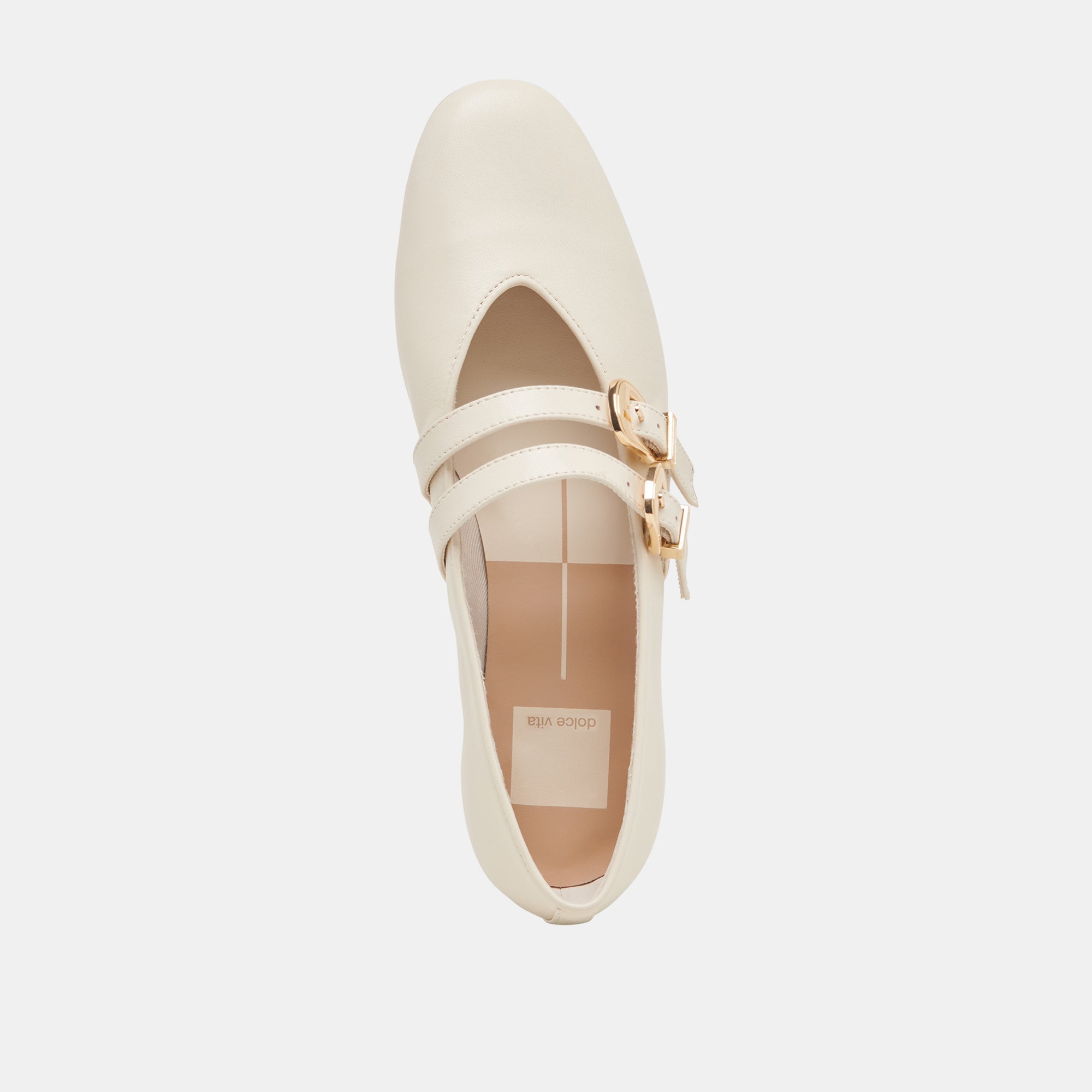 BAYLEE WIDE BALLET FLATS IVORY LEATHER
 – Dolce Vita / Dolce Vita