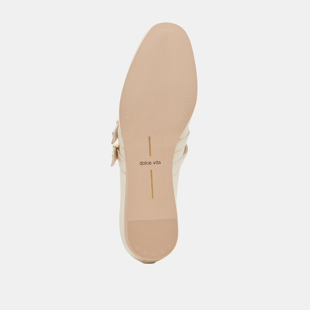 BAYLEE WIDE BALLET FLATS IVORY LEATHER
 – Dolce Vita / Dolce Vita