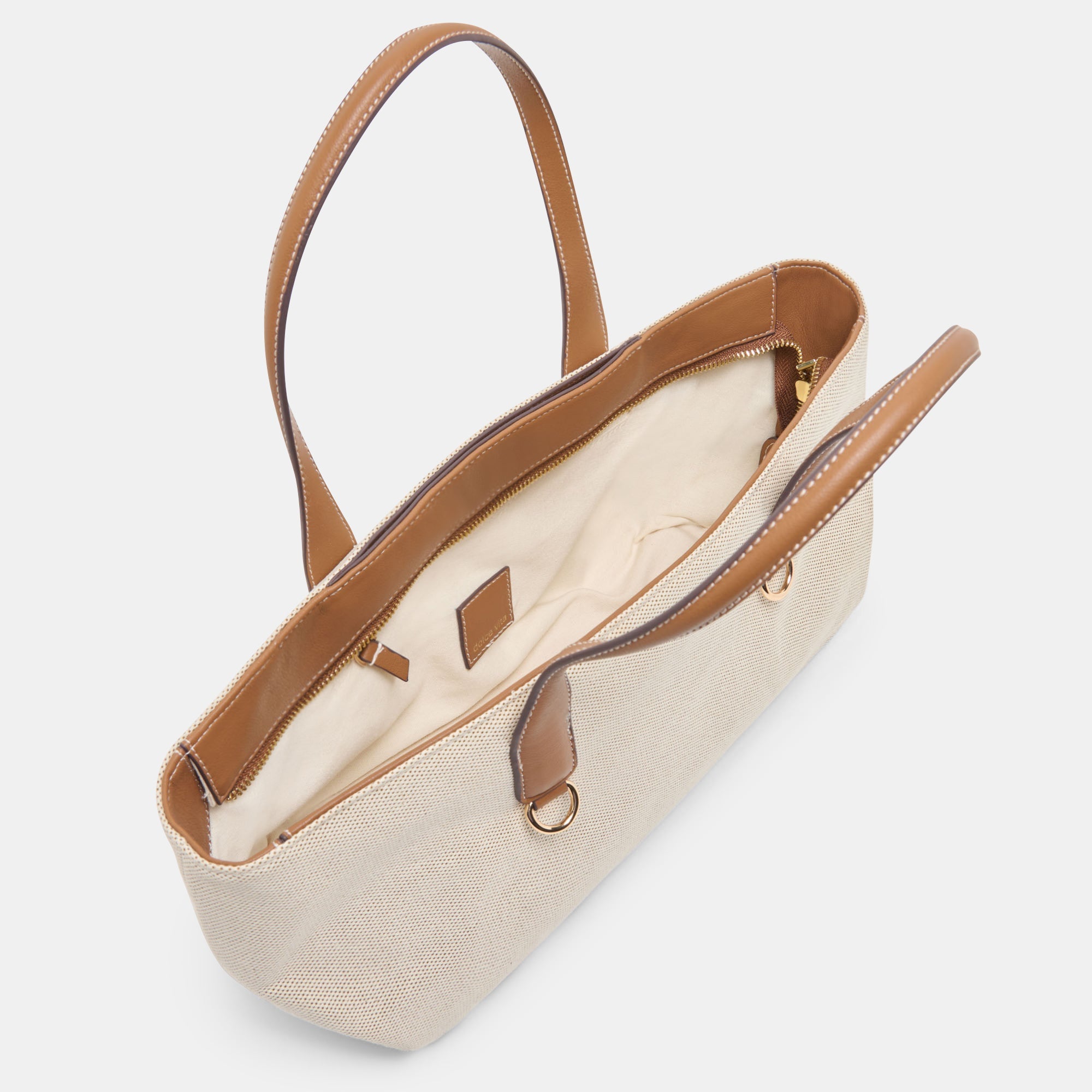 CLARINA Natural Canvas Shoulder Bag / Dolce Vita