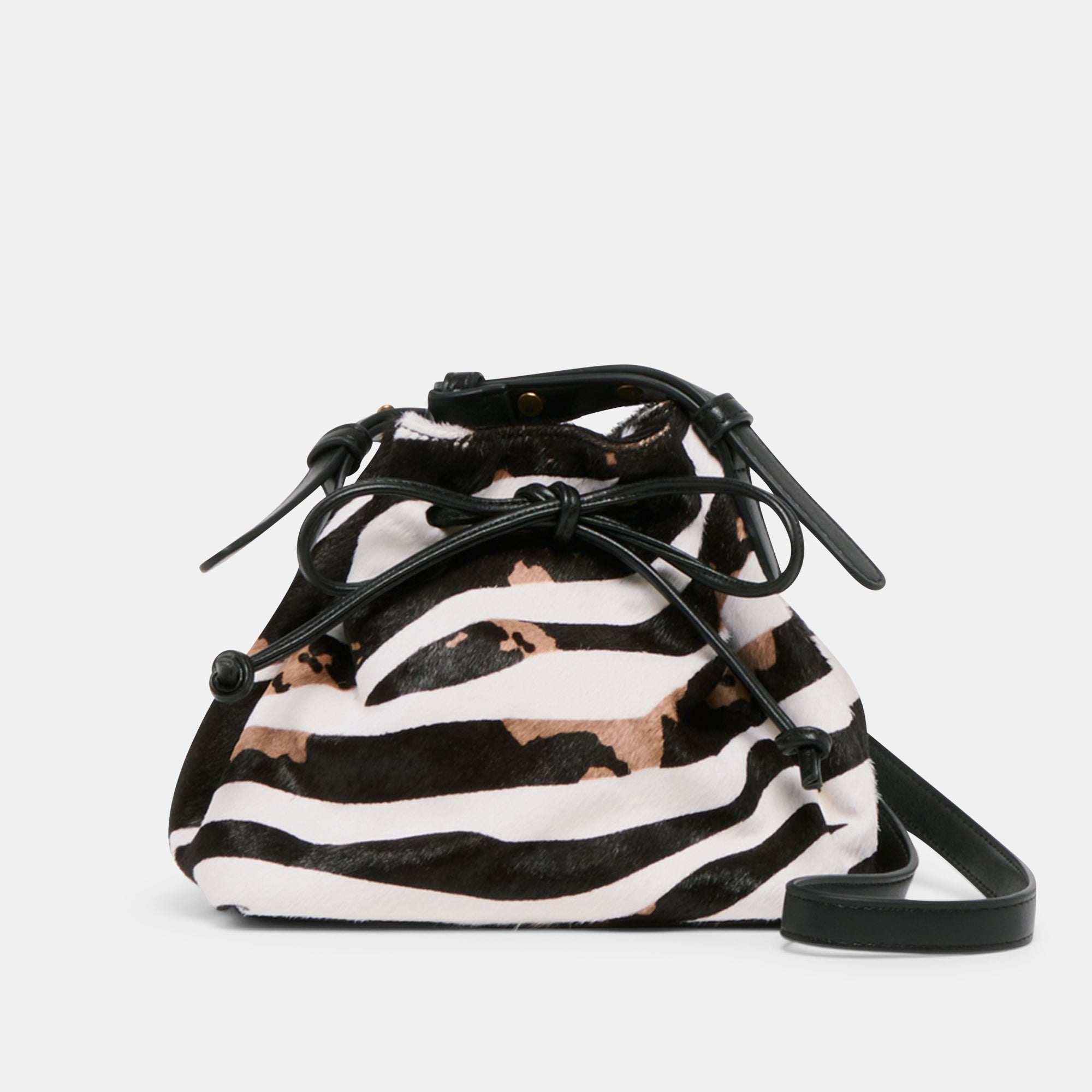 Randi Zebra Calf Hair Crossbody / Dolce Vita
