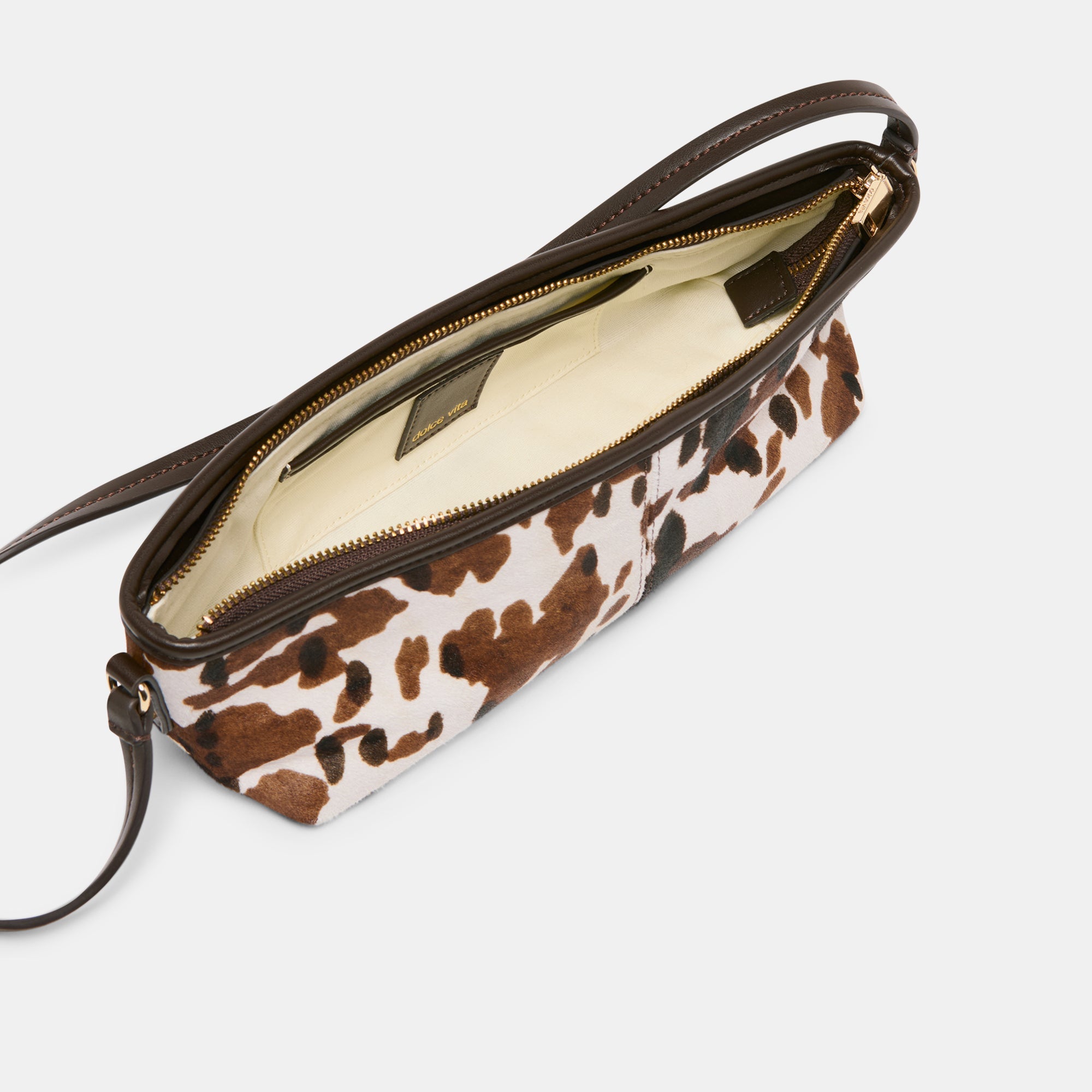 Savaii Cocoa Calf Hair Shoulder Bag / Dolce Vita
