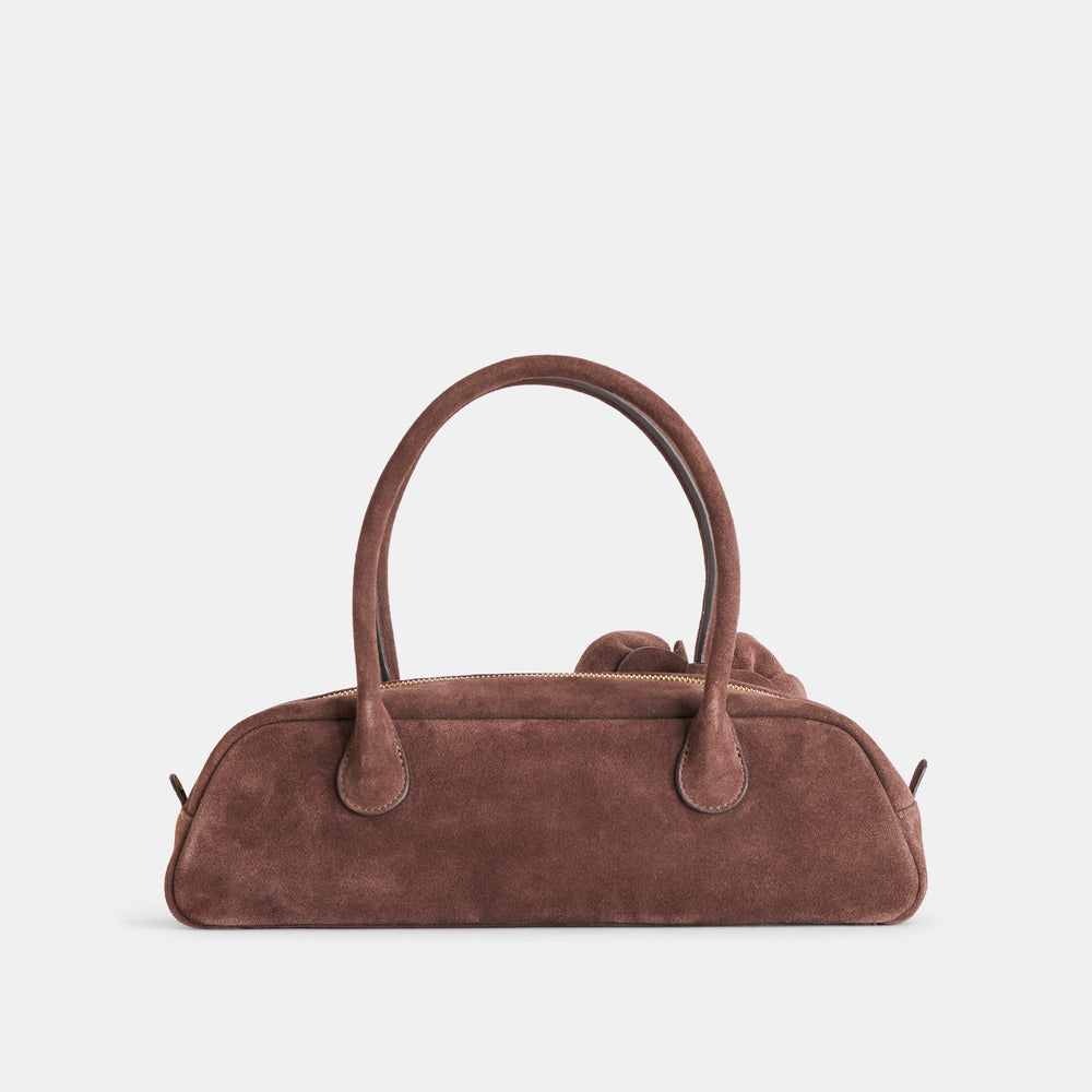 Boracay Chocolate Suede Shoulder Bag / Dolce Vita