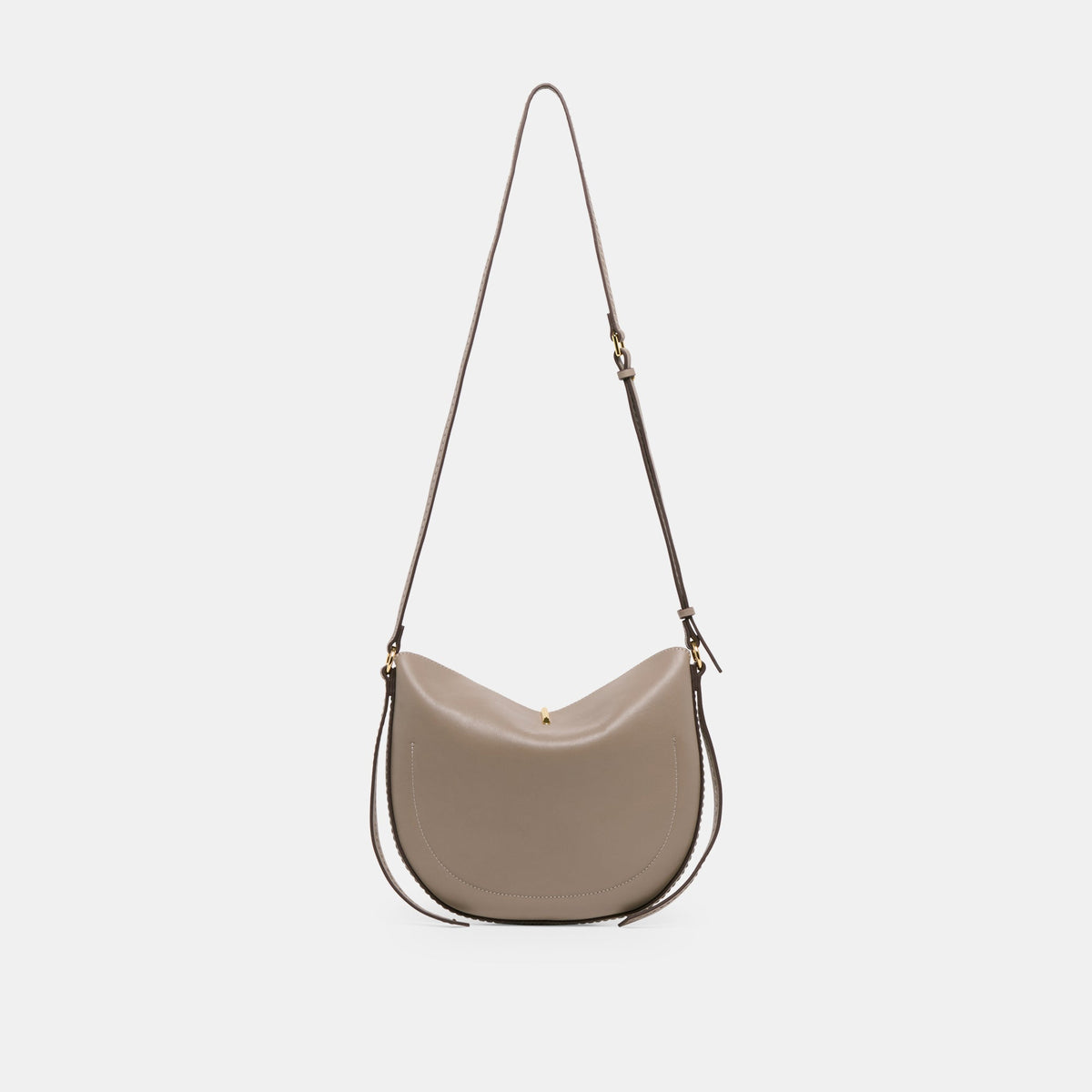 Burano Grey Leather Crossbody / Dolce Vita