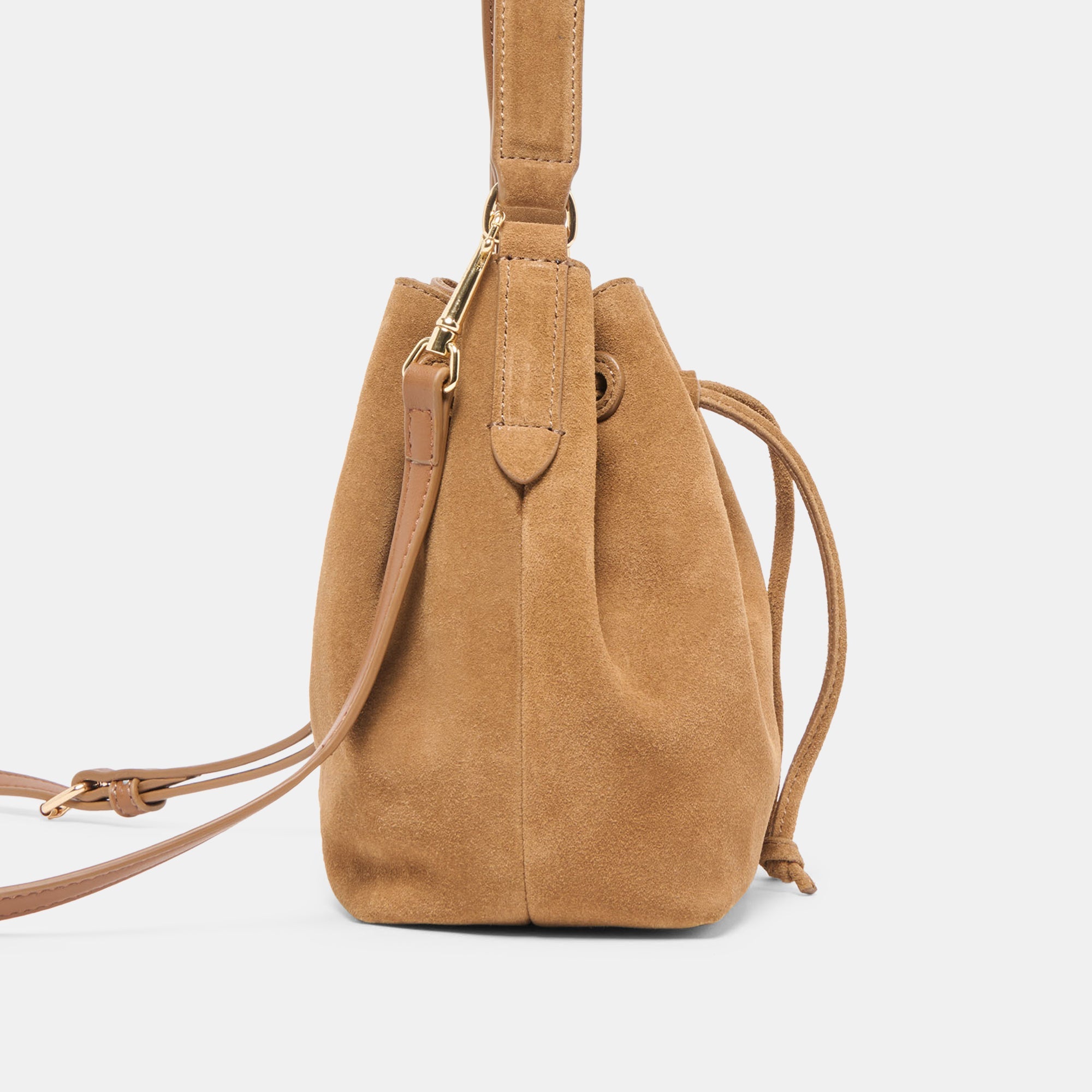 Amaru Brown Suede Crossbody / Dolce Vita