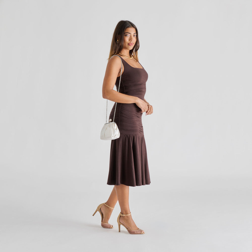 Kendall White Satin Clutch / Dolce Vita