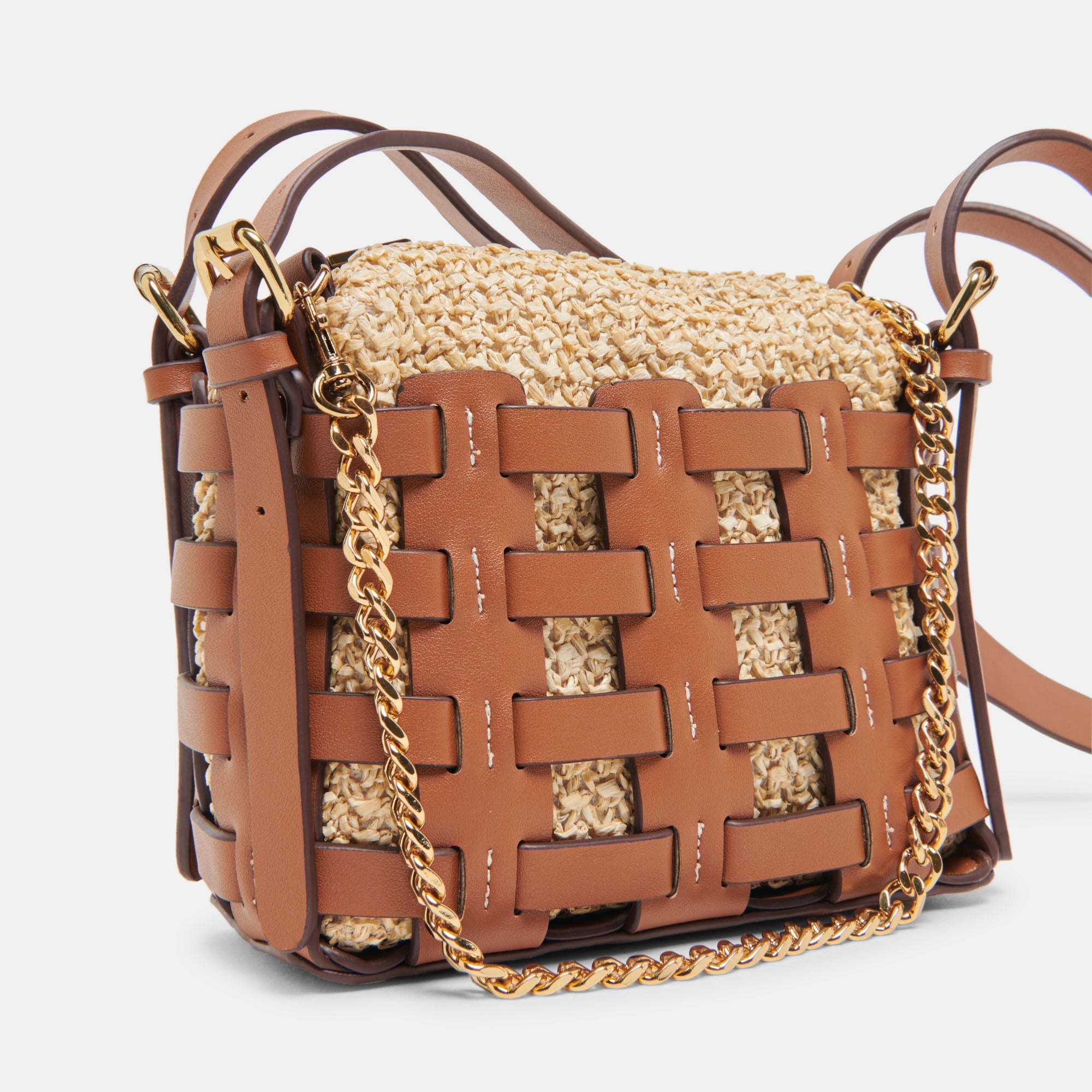 CASSIS CROSSBODY SADDLE NATURAL RAFFIA
 – Dolce Vita / Dolce Vita