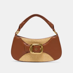Nuala Raffia Saddle Stella Handbag / Dolce Vita