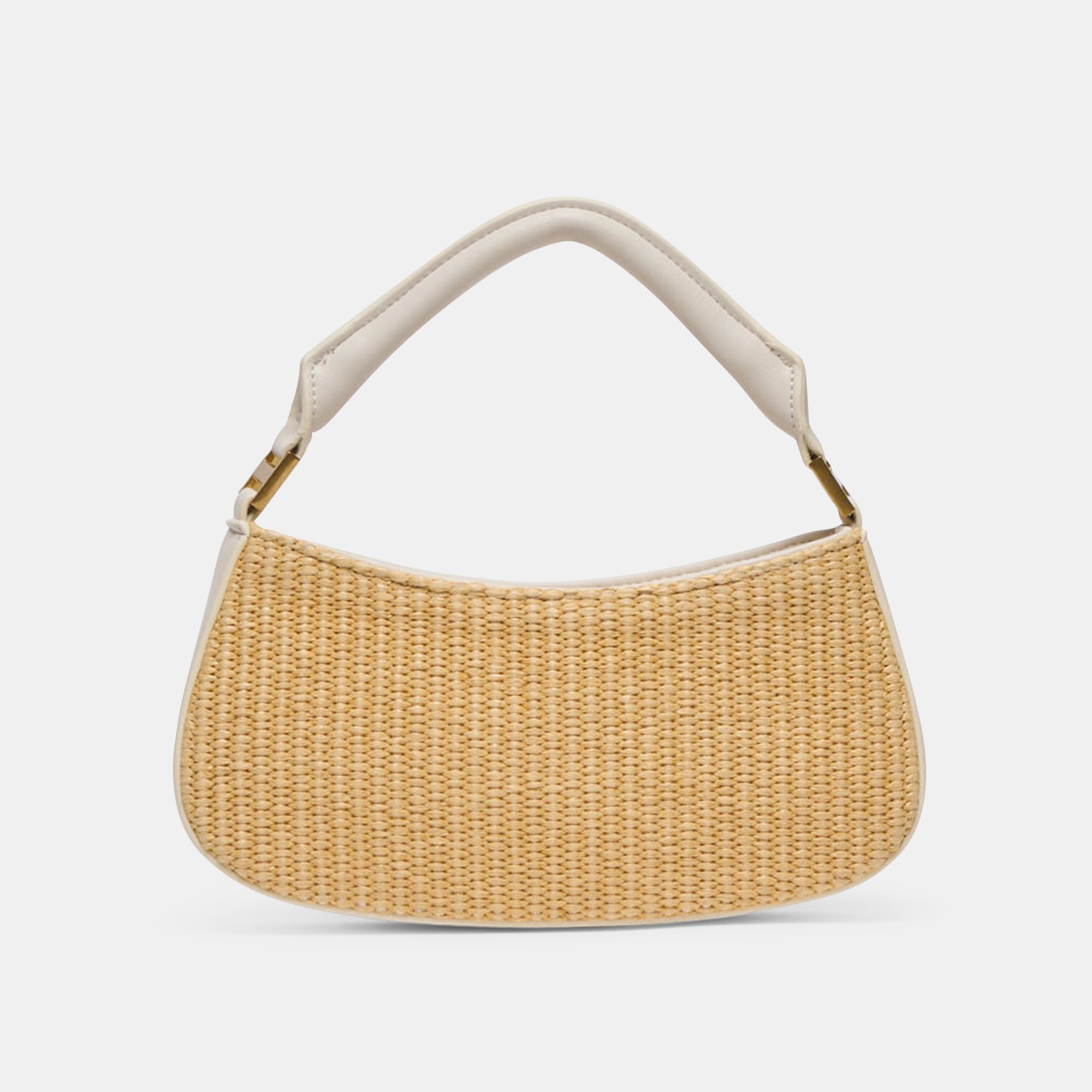 Nuala Raffia White Stella Handbag / Dolce Vita