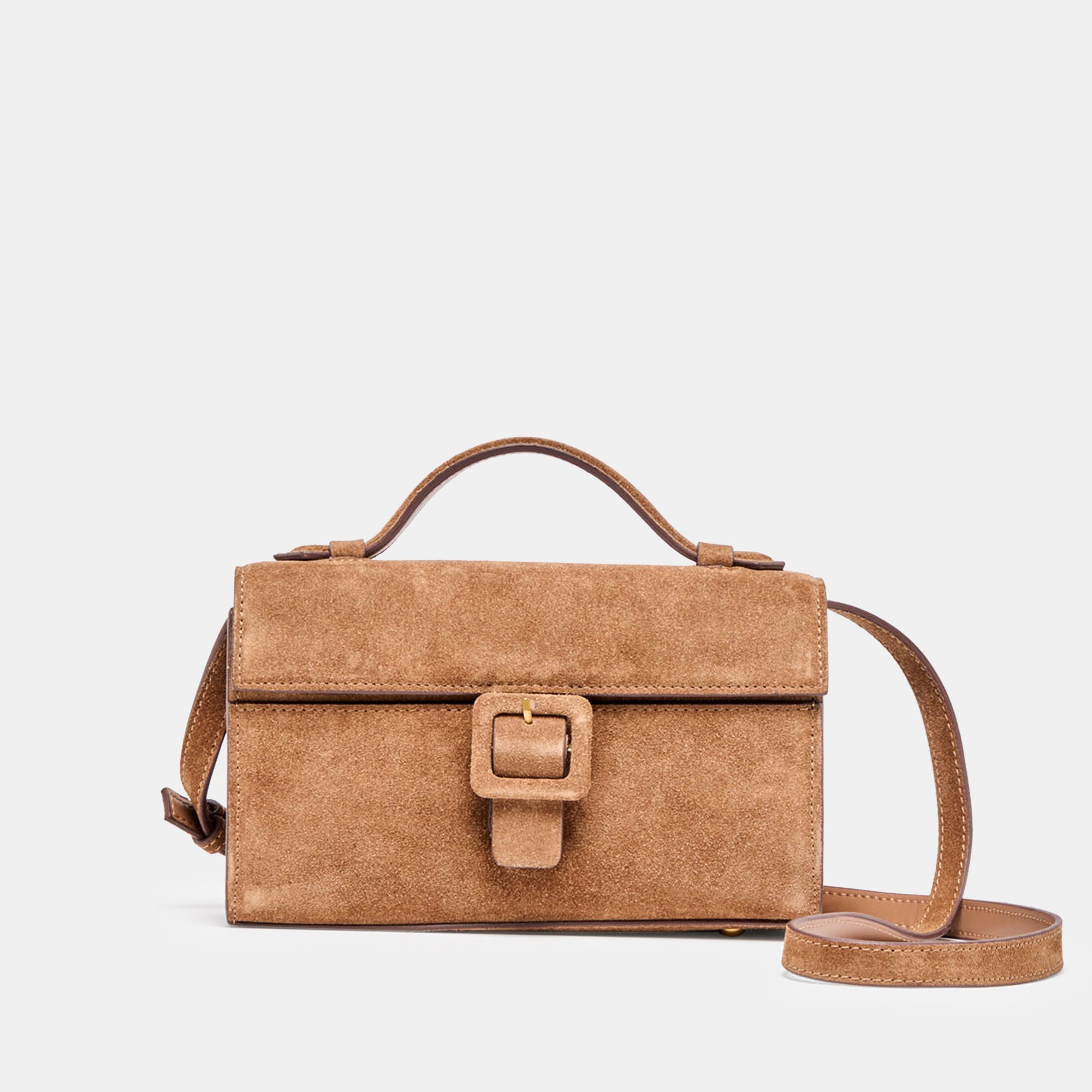 Chris Camel Suede Crossbody / Dolce Vita