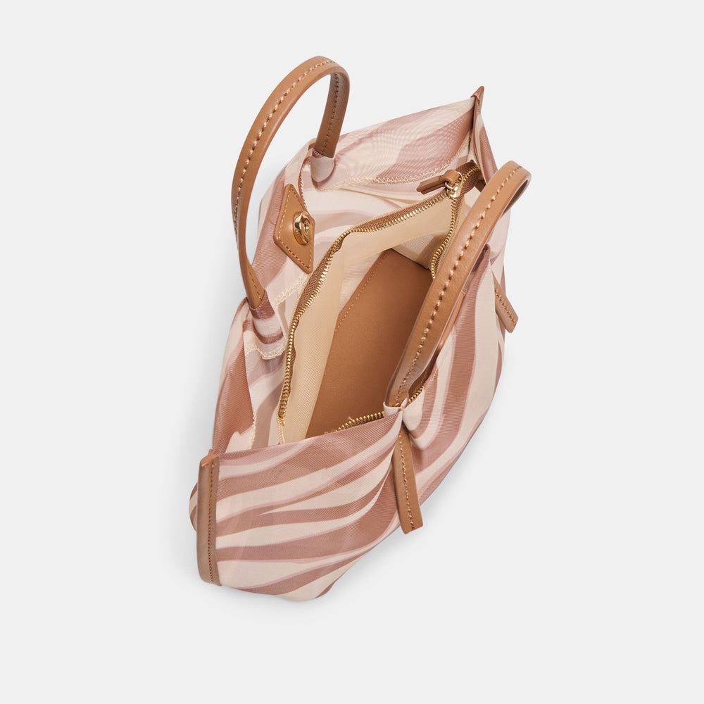 Selene Zebra Mesh Handbag / Dolce Vita