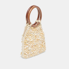 Allegra Natural Sequin Handbag / Dolce Vita