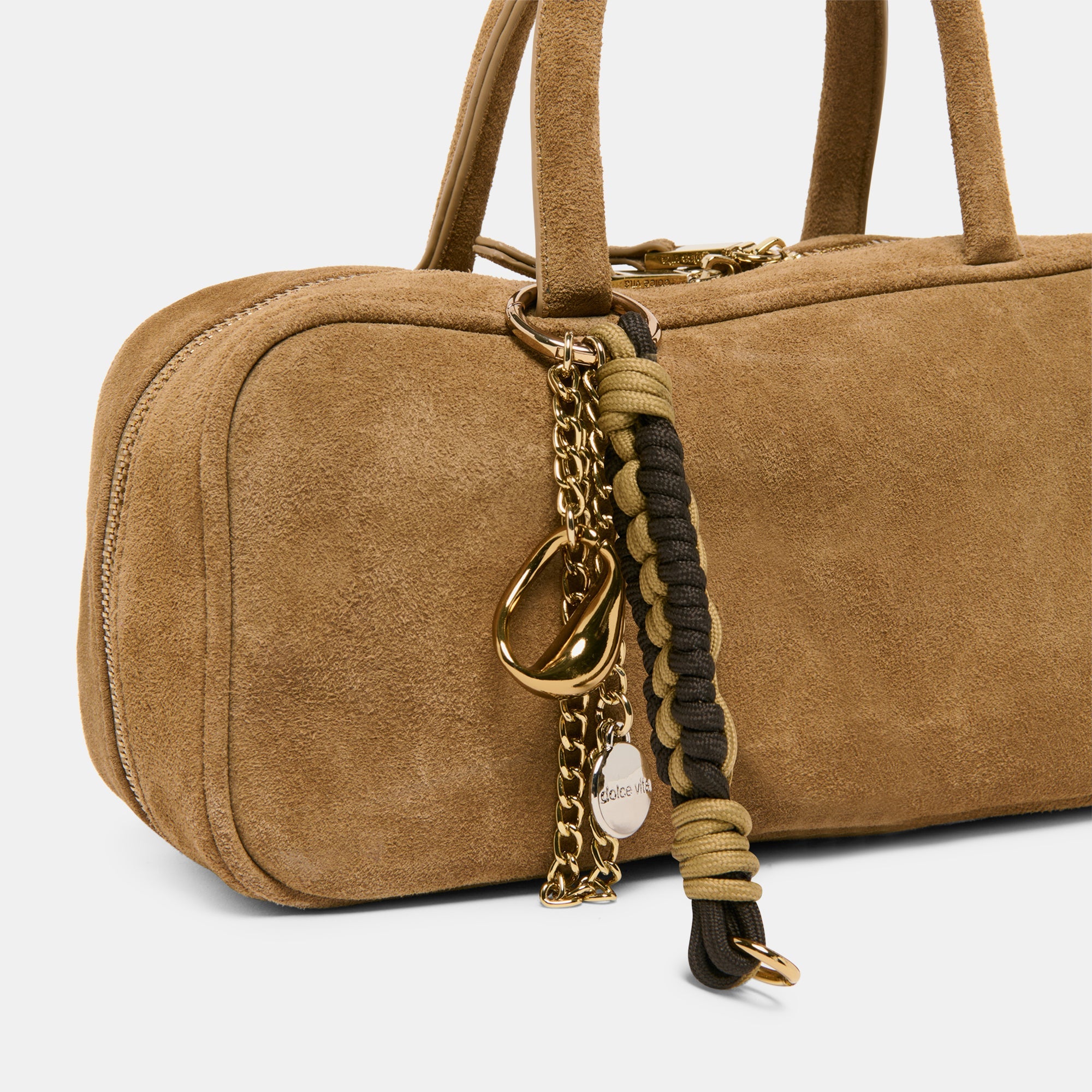 SANTINA HANDBAG TAUPE SUEDE
 – Dolce Vita / Dolce Vita