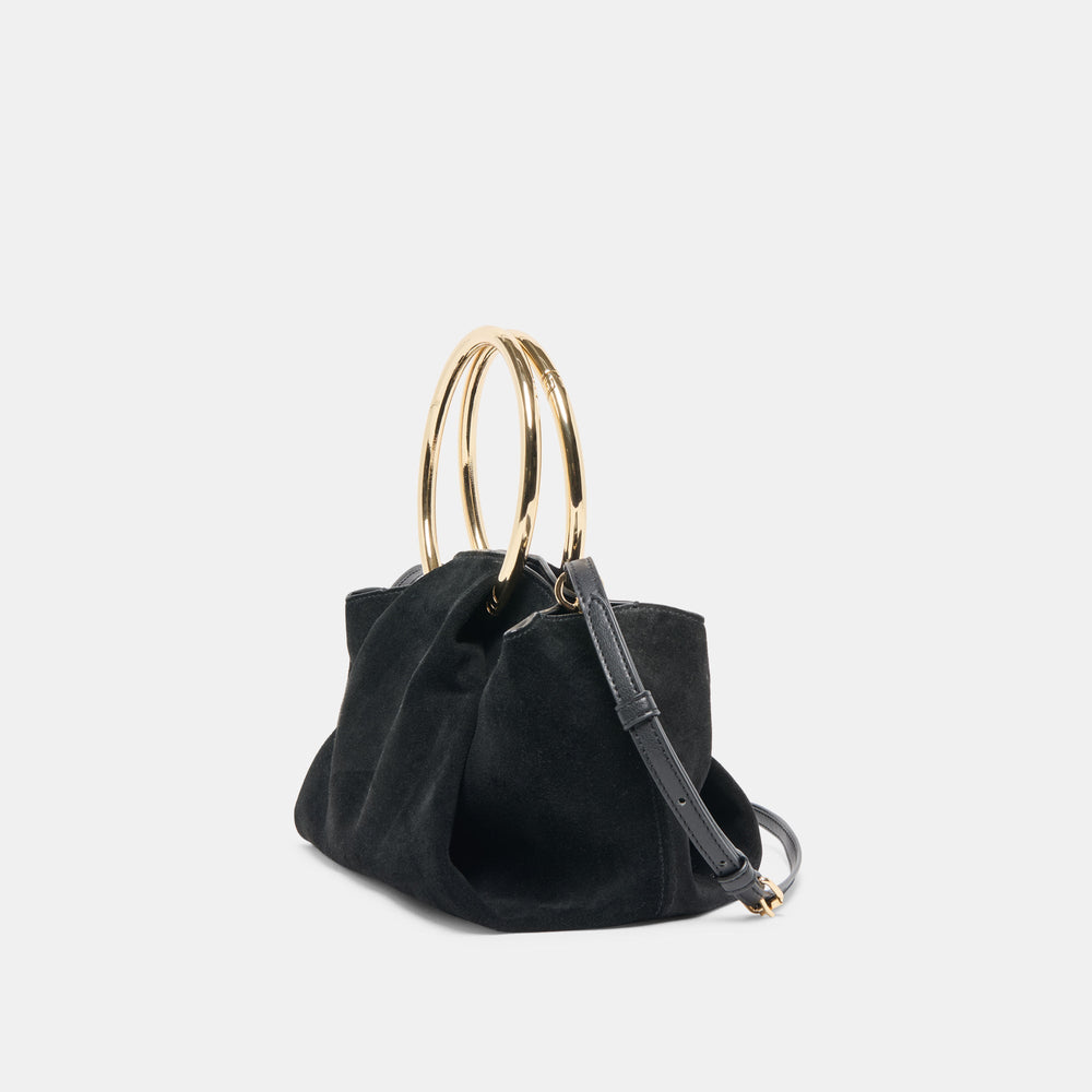 Channing Black Suede Handbag / Dolce Vita