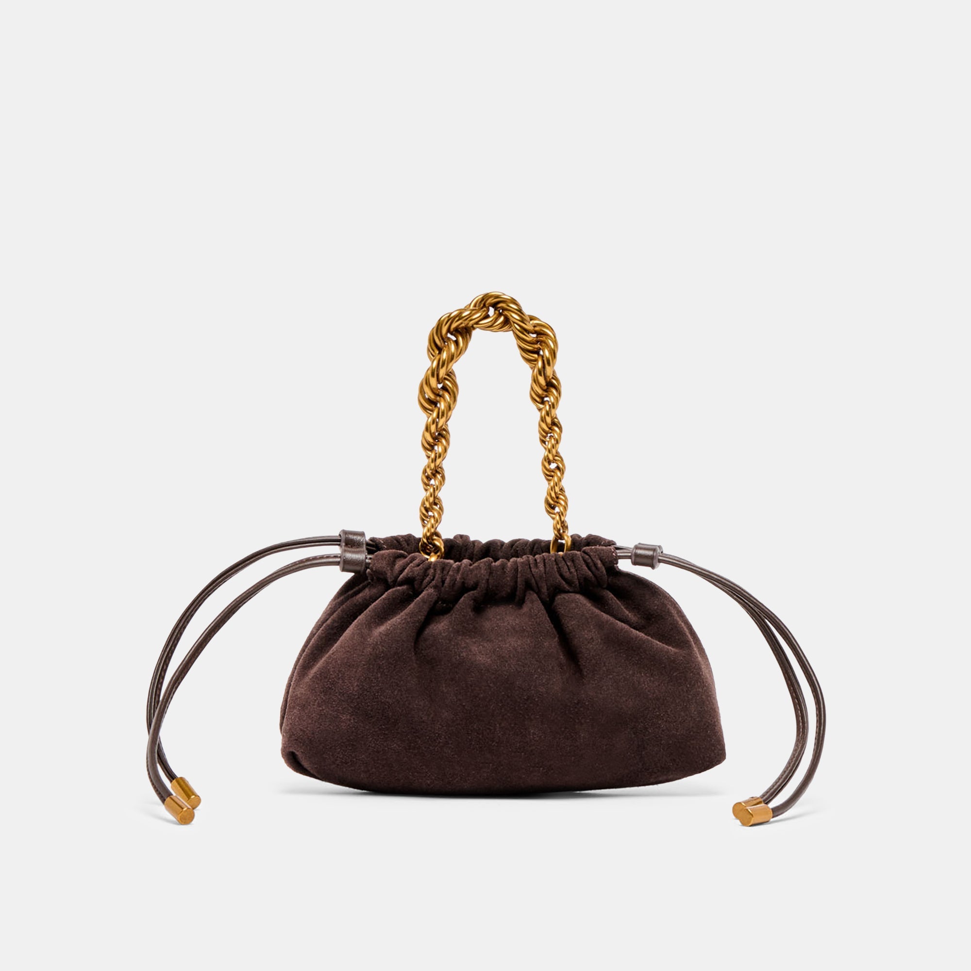 Cleo Espresso Suede Crossbody / Dolce Vita