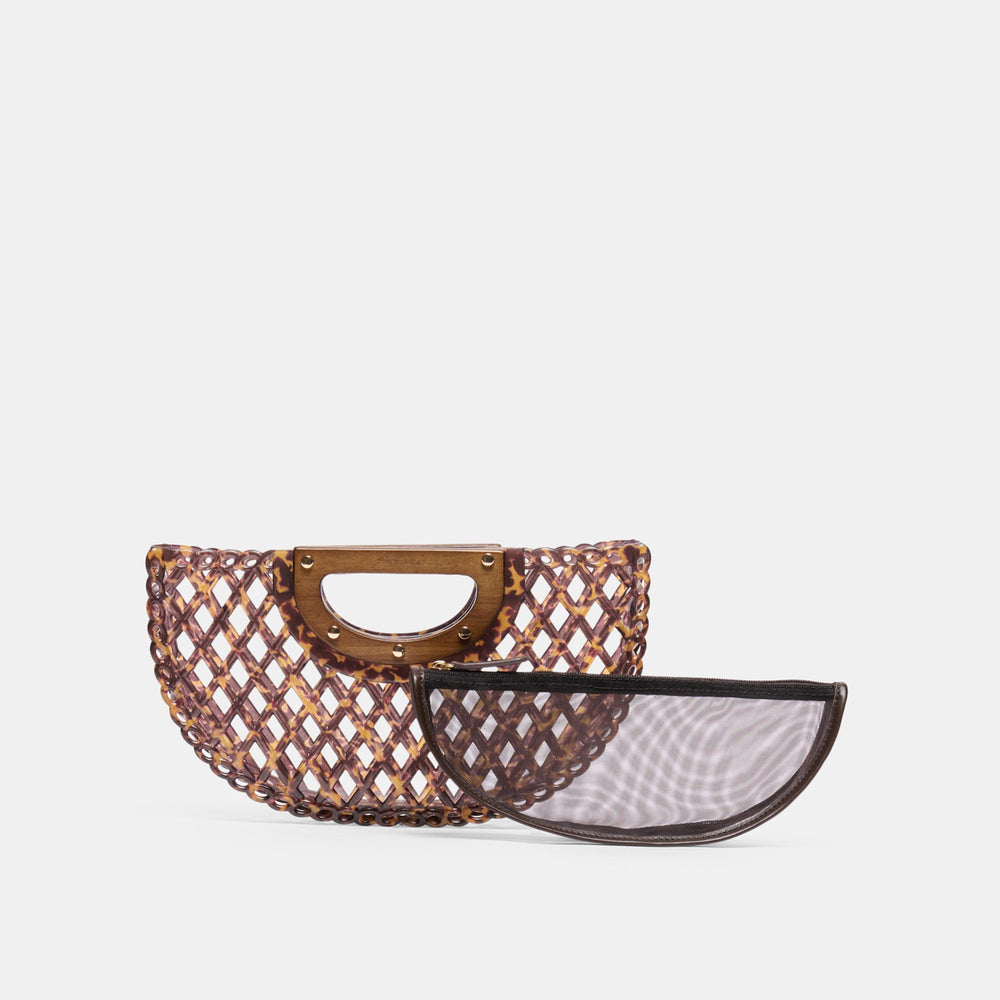 Solandra Tortoise Jelly Clutch / Dolce Vita