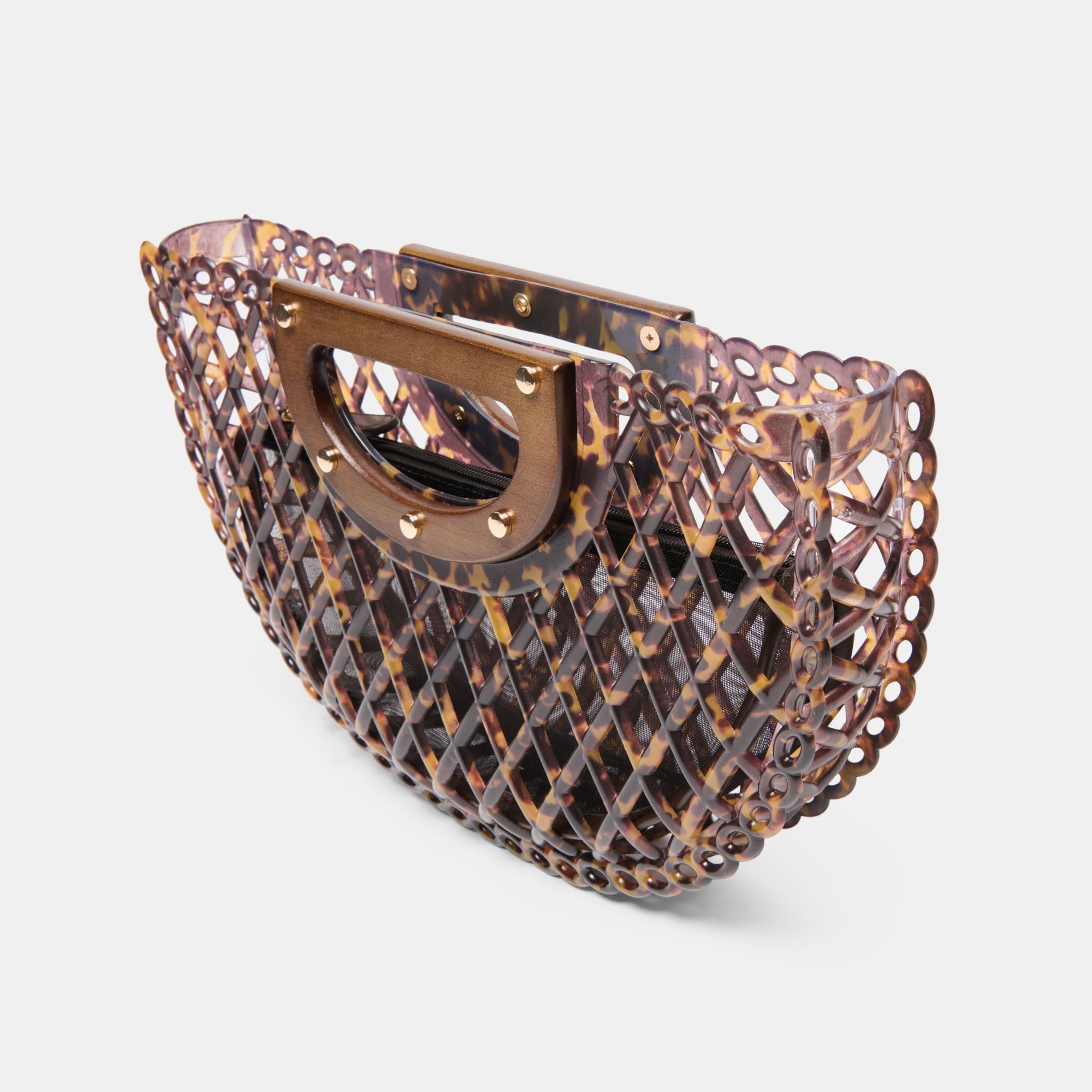 Solandra Tortoise Jelly Clutch / Dolce Vita