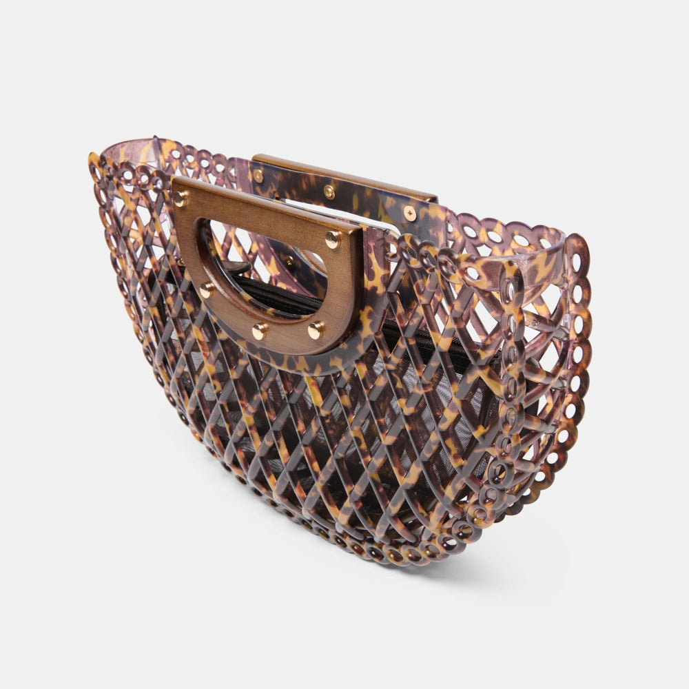 Solandra Tortoise Jelly Clutch / Dolce Vita