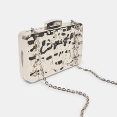 Delia Silver Metal Clutch / Dolce Vita