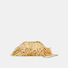Serina Natural Raffia Clutch / Dolce Vita