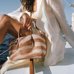 Selene Zebra Mesh Handbag / Dolce Vita