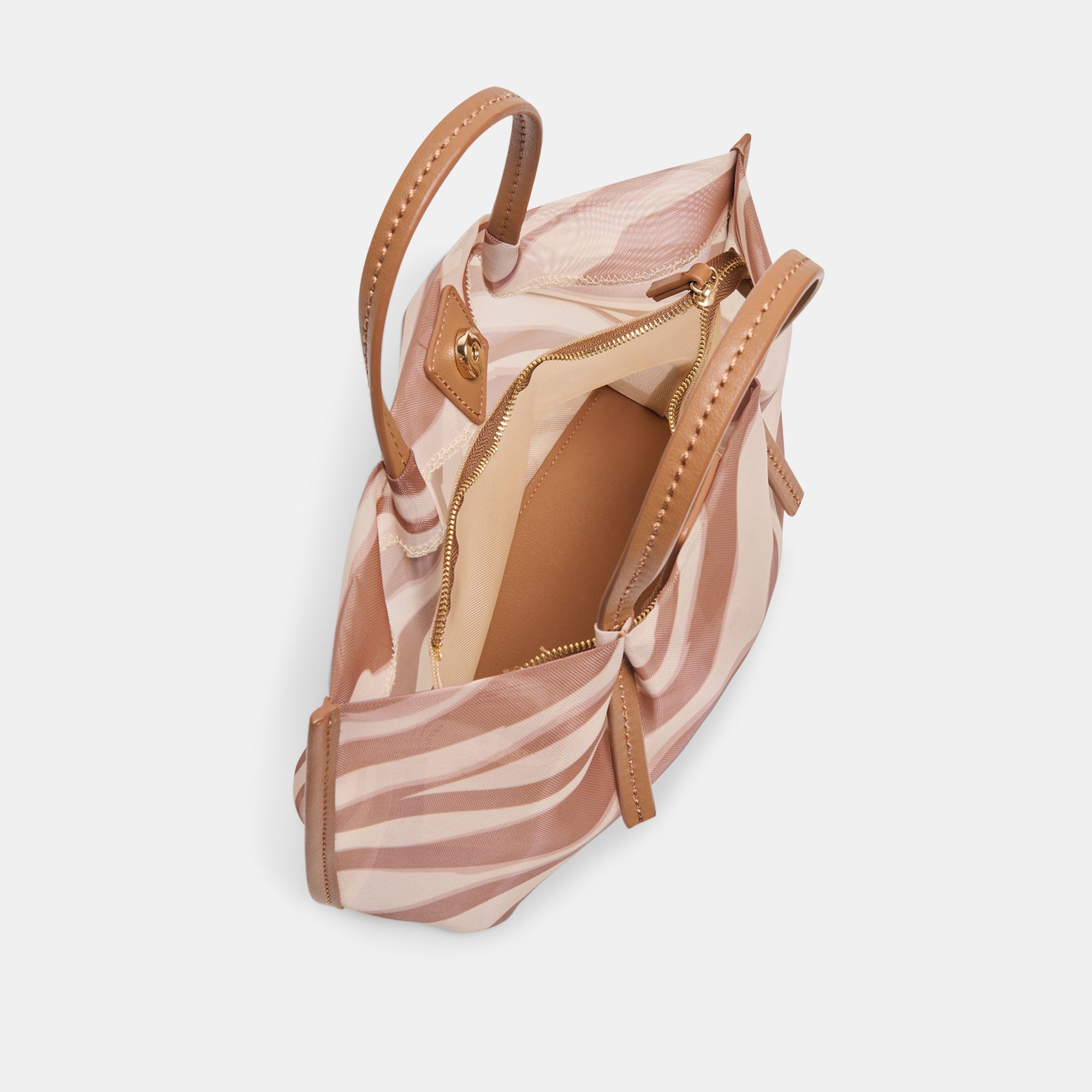 Selene Zebra Mesh Handbag / Dolce Vita