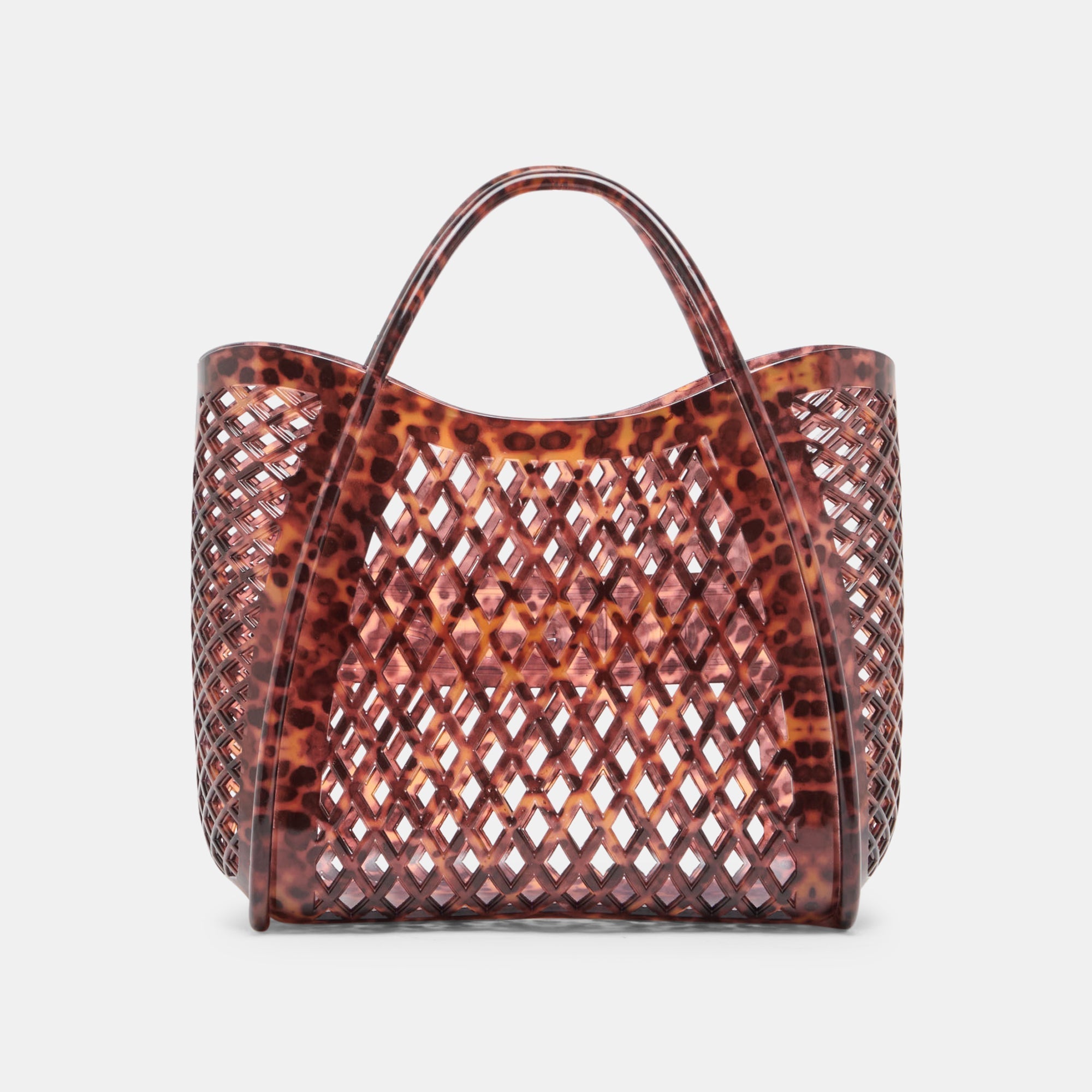 TOAST Tortoise Stella Jelly Top-Handle Handbag / Dolce Vita
