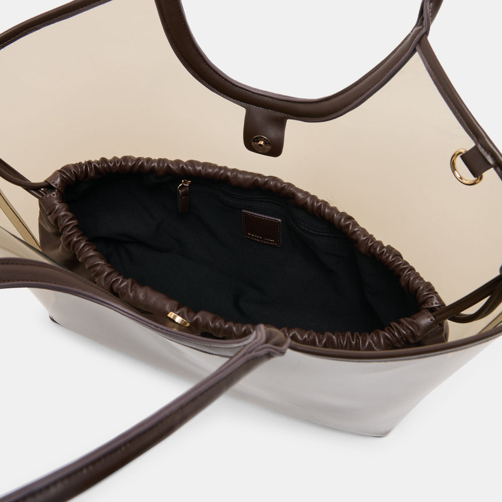 GISELLE Smoke Jelly Tote Shoulder Bag / Dolce Vita