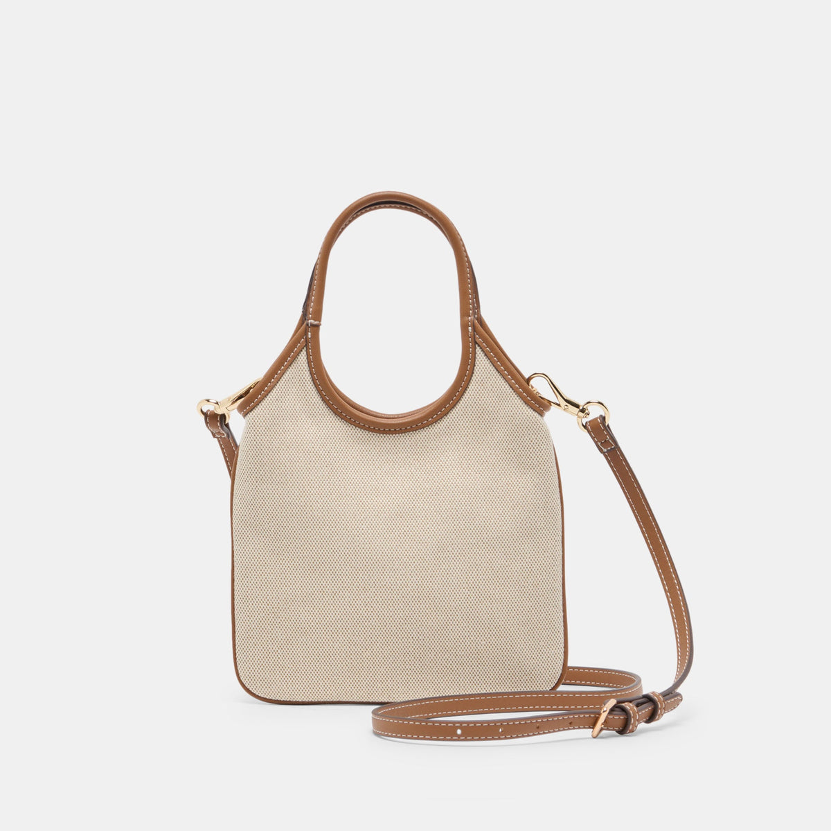 SYLVENE Natural Canvas Removable Crossbody Handbag / Dolce Vita