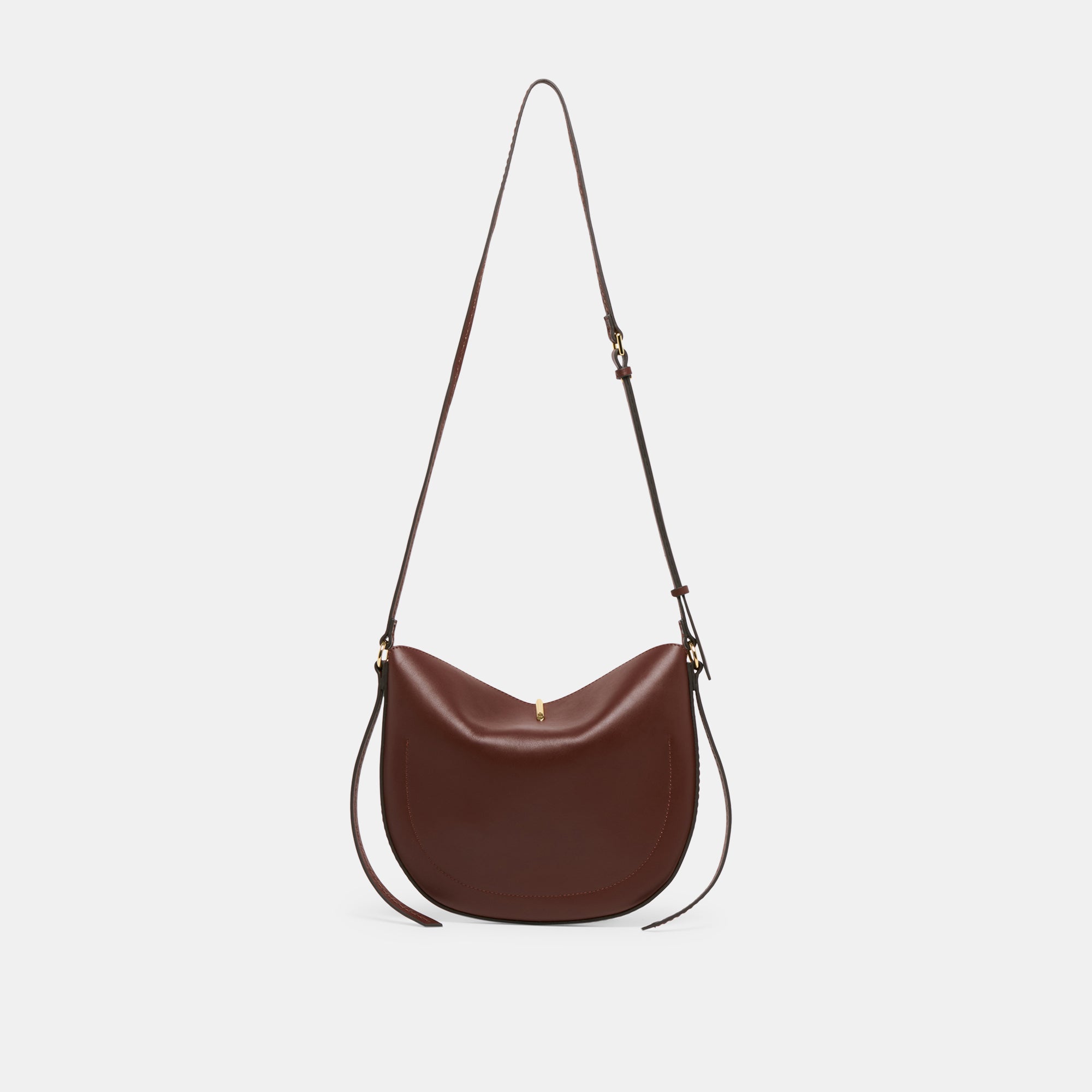 Burano Brown Leather Crossbody / Dolce Vita