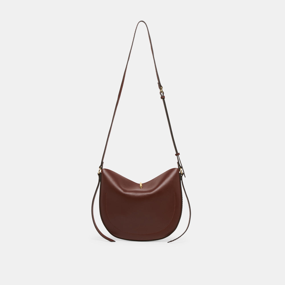 Burano Brown Leather Crossbody / Dolce Vita
