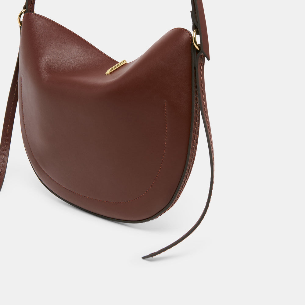 Burano Brown Leather Crossbody / Dolce Vita