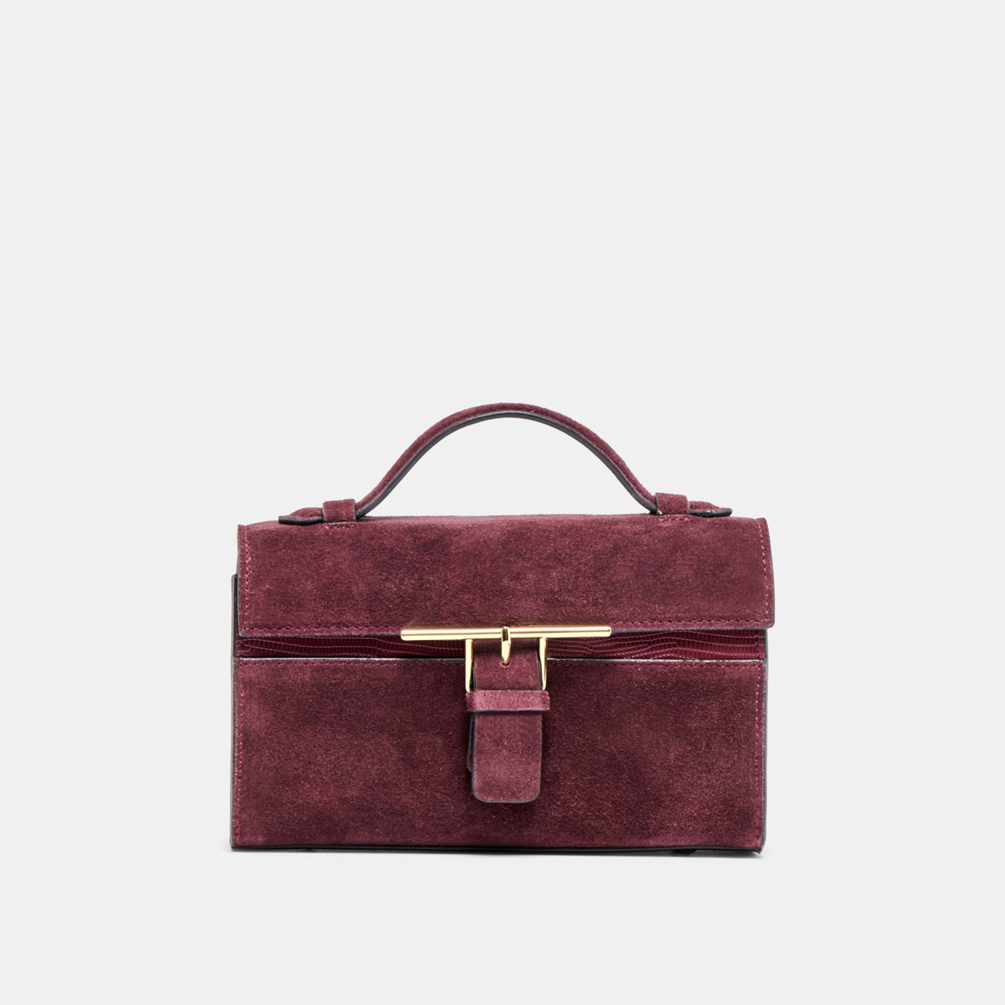 Zannone Burgundy Suede Crossbody / Dolce Vita