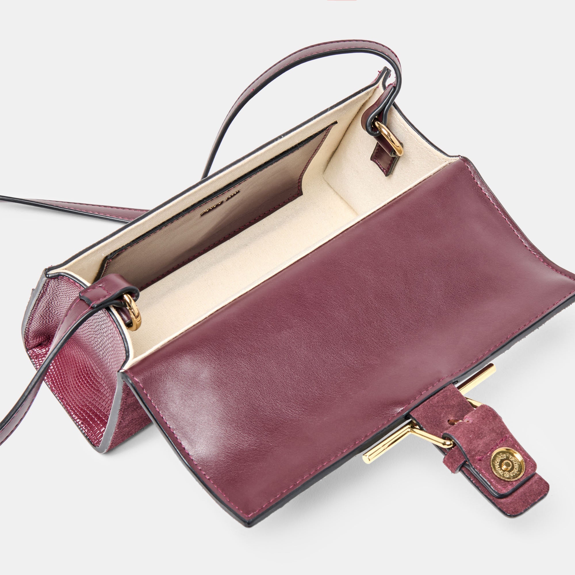 Zannone Burgundy Suede Crossbody / Dolce Vita