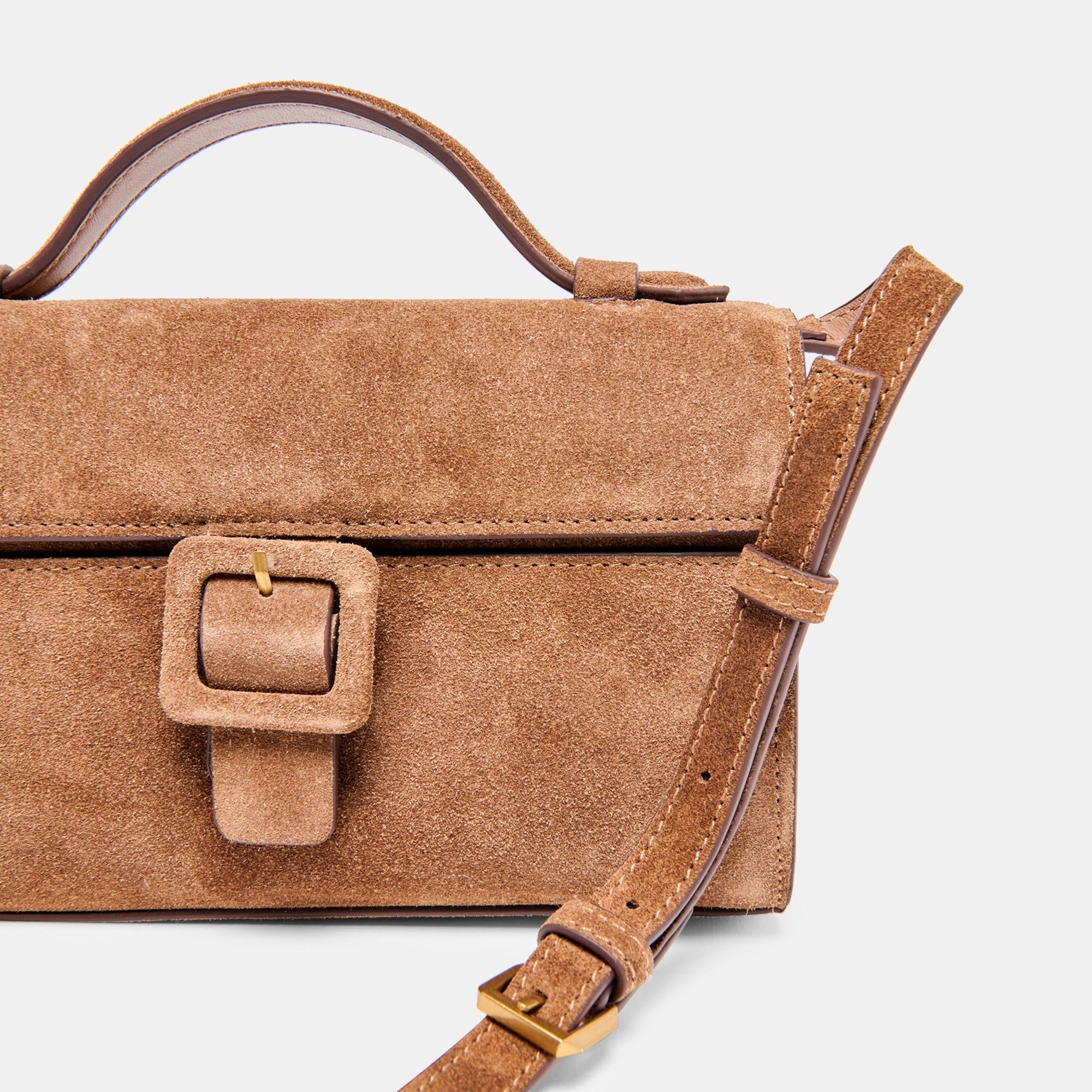 Chris Camel Suede Crossbody / Dolce Vita