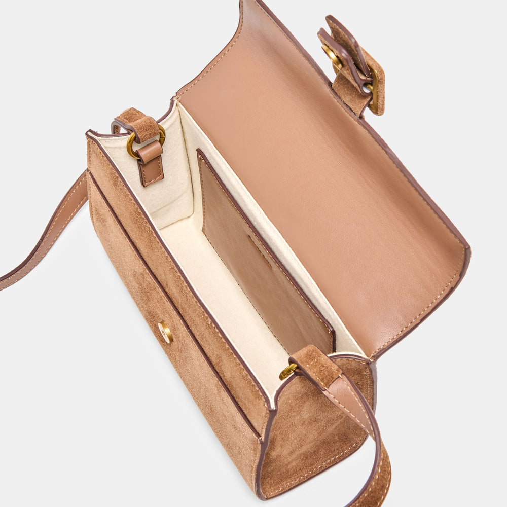 Chris Camel Suede Crossbody / Dolce Vita