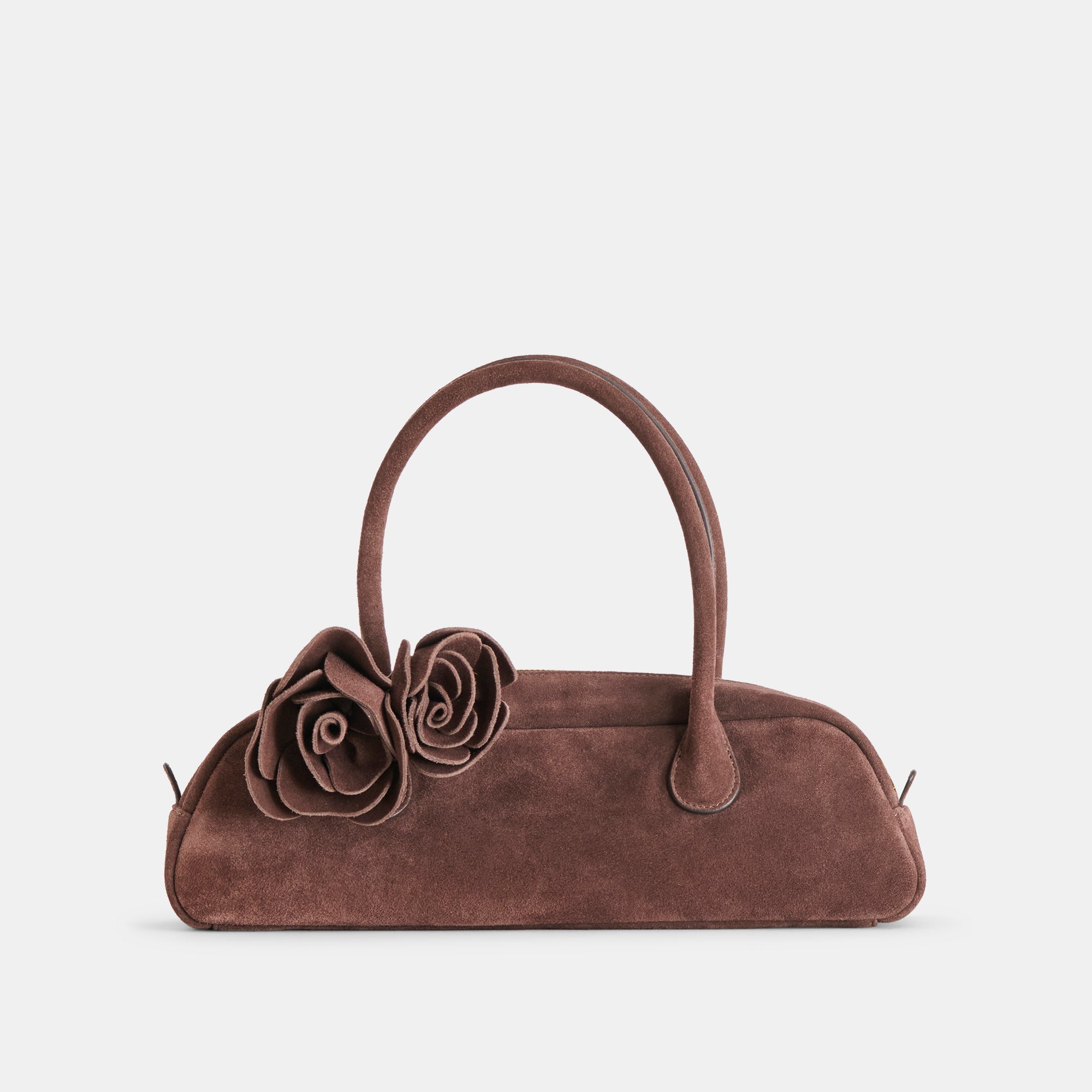 Boracay Chocolate Suede Shoulder Bag / Dolce Vita