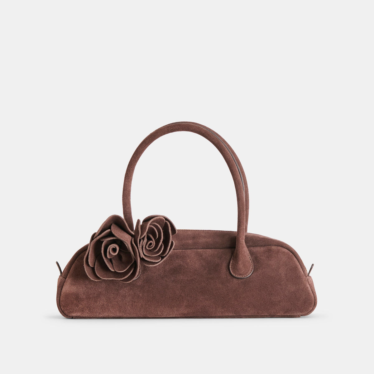 Boracay Chocolate Suede Shoulder Bag / Dolce Vita